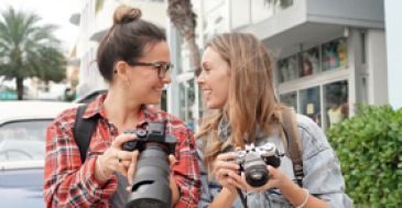 Fotokurs  Teilnehmer im Freien