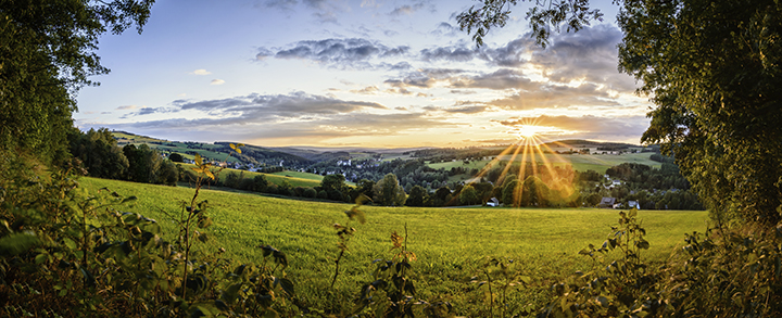 Landschaftsfotografie Sonnenstern